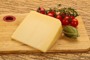 Hard parmesan cheese piece