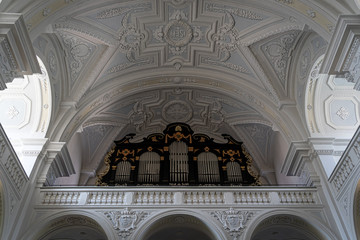 Pipe Organ in a Church in Passau, Germany