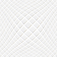 white ceramic tile little squares in square form with one big 3D effect