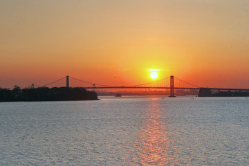 Fototapeta na wymiar New York Skyline Sunset