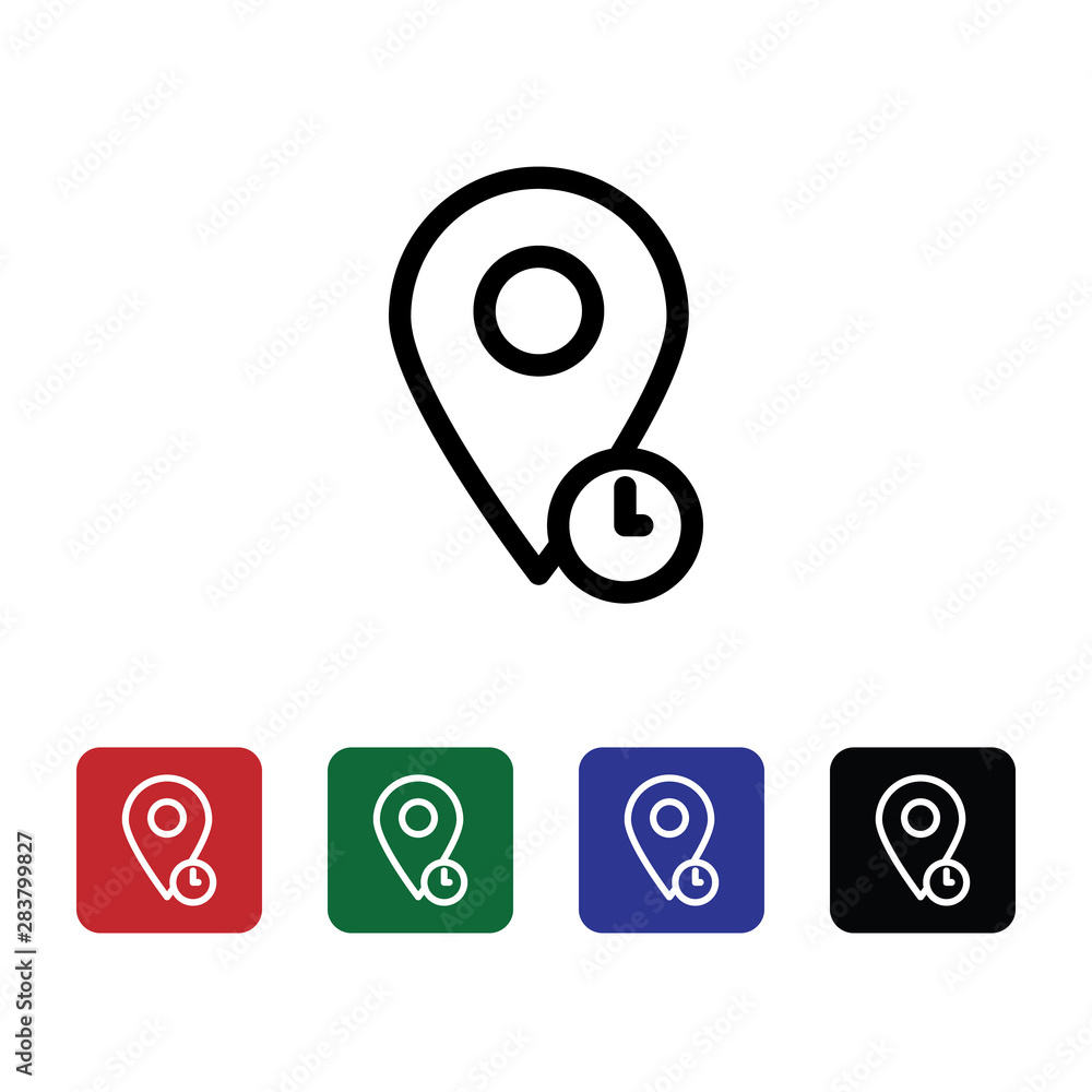 Aufkleber location, placeholder, vector icon. can be used for web and mobile. navigation and map vector icon