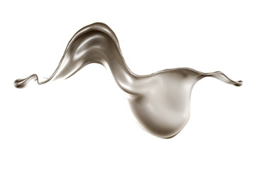 Splash of fluid. 3d illustration, 3d rendering.