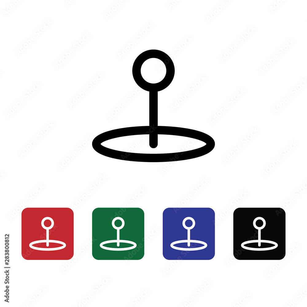 Aufkleber location, pin, vector icon. can be used for web and mobile. navigation and map vector icon