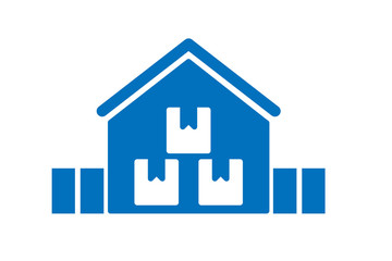 Product warehouse icon vector on white background 