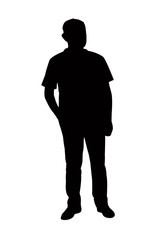 a man body silhouette vector