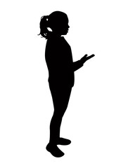 a girl body silhouette vector