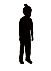 a girl body silhouette vector