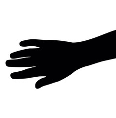 a hand silhouette vector