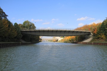 Fototapeta na wymiar Mittellandkanabrücke