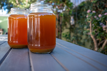 two jars of vegetable broth