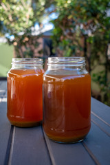 two jars of vegetable broth
