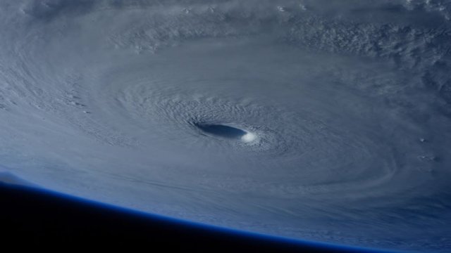Aerial Cinemagraph of Hurricane from above