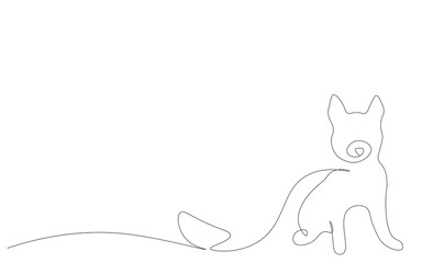 Puppy on white background, print vector illustration