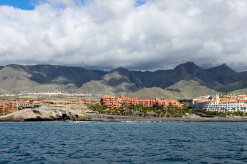 View on the beach of Costa Adeje, Tenerife
