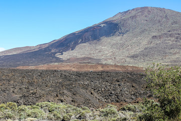 Landscape around the Teide - the highest mountain of spain