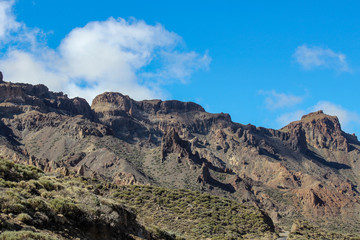 Landscape around the Teide - the highest mountain of spain