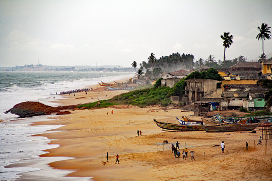 Beach at Cape Coast in Ghana