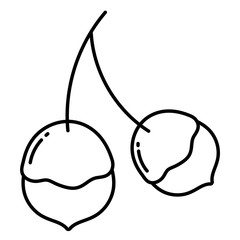 Isolated pinecone fruit vector design