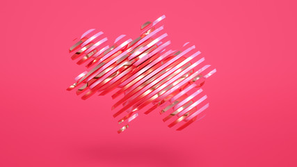 Beautiful abstraction background minimalism. 3d illustration, 3d rendering.