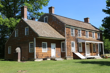 A colonial home.