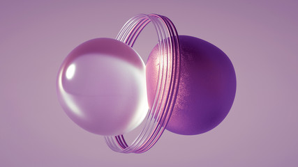 Obraz premium Beautiful abstraction background minimalism. 3d illustration, 3d rendering.