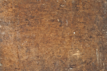 Texture of old wooden board. Dirty and scratched plywood.
