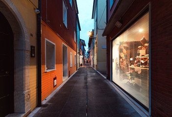 colorful street in the Old city