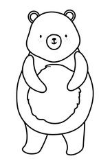 Bear cartoon vector design vector illustration