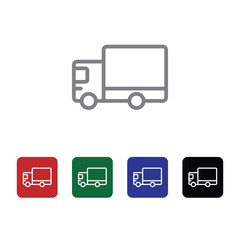 Delivery, shipping, truck vector icon . Simple element illustration from UI concept. Delivery, shipping, truck vector icon . Cargo Icon Vector Illustration