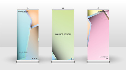 Vertical banner template design. can be used for brochures, covers, publications, etc. Colorful vector background design.