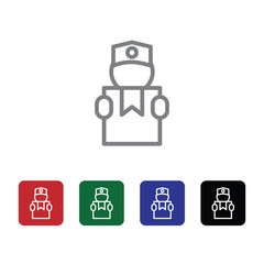 Delivery, give, human, person vector icon . Simple element illustration from UI concept. Delivery, give, human, person vector icon . Cargo Icon Vector Illustration