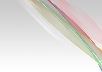 Abstract background waves. White and multicolored abstract background for business card or wallpaper