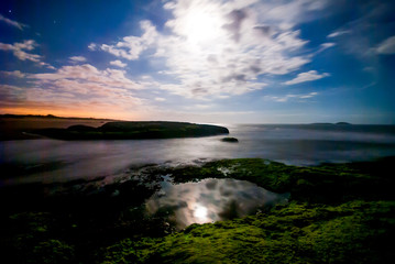 Beach of Carais photographed in Guarapari, Espirito Santo, Southeast of Brazil. Atlantic Forest...