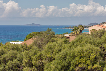 Fototapeta na wymiar Beautiful seascape in Ajaccio, Corsica island, France.