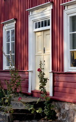 Fototapeta na wymiar typischer Hauseingang Schweden