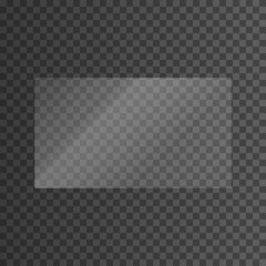 The texture of rectangle glass plate, mirror, windows. Light effect for a picture or a mirror. Beautiful realistic reflection. The interior of the house stock vector 