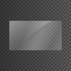 The texture of rectangle glass plate, mirror, windows. Light effect for a picture or a mirror. Beautiful realistic reflection. The interior of the house stock vector 