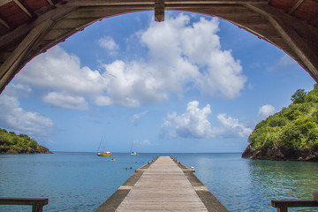 Martinique beach and turtle snorkeling in the caribbean islands