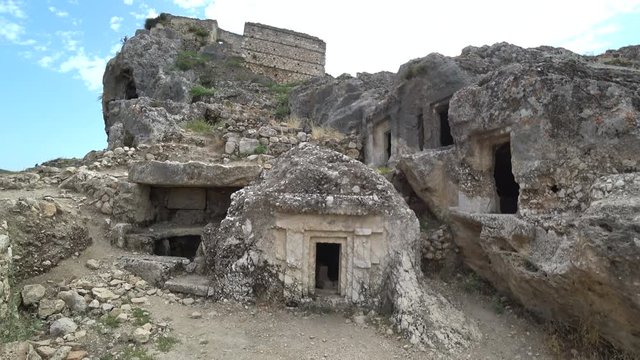 Tlos ancient city ruins Antalya Turkey