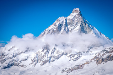 Fototapeta na wymiar View of the Matterhorn. Swiss Alps, Switzerland.