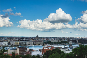 Fototapeta na wymiar Panoramic view of Budapest, Hungary