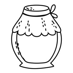 Isolated mason jar vector design