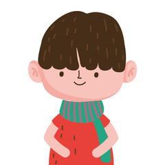 Isolated boy cartoon design vector illustration