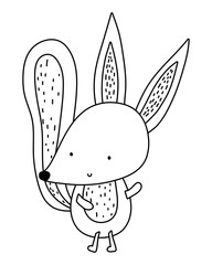 Fox cartoon vector design vector illustration