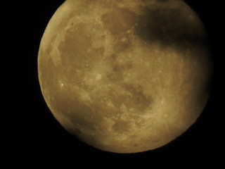 luna, noche, cielo, , espacio, astronomía, lunar,