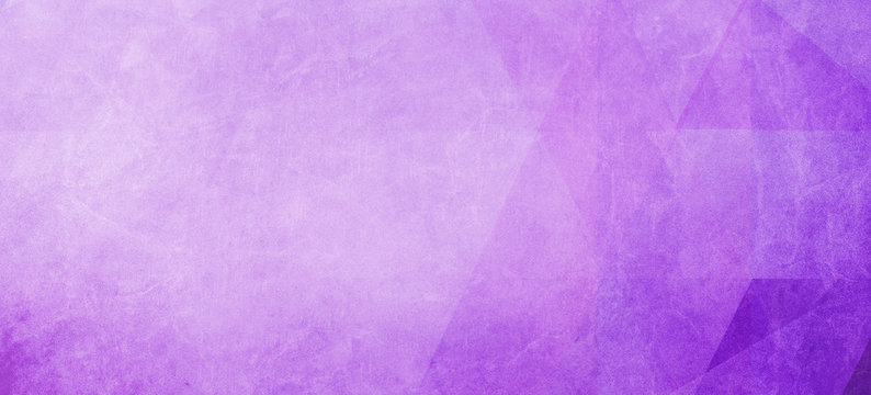 abstract purple background with faint shapes of triangles and low poly blocks and triangle pattern and soft white grunge border texture