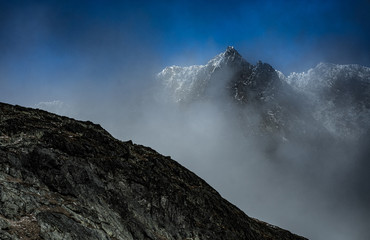 Mountain peaks with beautiful sky. High Tatry. Slovakia.