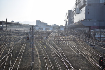 Fototapeta premium aerial view of city