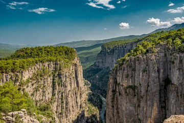 Tazi Canyon in Antalya on sunny day