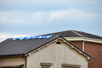 瓦屋根の損傷